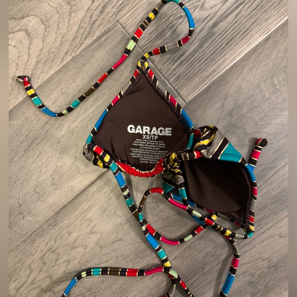 Cute rainbow, bikini set with gold trim - Picture 3 of 4